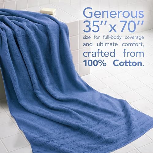 American Soft Linen 100% Cotton Luxury Turkish Towels, 35x70 XL Bath Sheet - Image 2