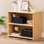 joybest Black Wicker Baskets for Shelves, Hand-woven Storage Baskets - Image 6