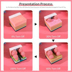3D Calendar 2027, Desk Time Piece Calendar 2027,Tear-Away 3D Paper Art Notepad w LED Lights,Creative 3D Memo Artsy Pad Calendars, DIY Paper Carving Gift (Peach Blossom Forest) - Image 5