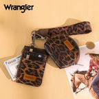 Wrangler Keychain Wristlet Wallets for Women Western Dual Pouch Wristlet Credit Card Holder Wallet - Image 5