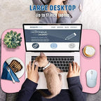 Zapuno Multi-Function Laptop Bed Table with Storage Drawer and Cup Holder, Lap Desk Stand Tray for Eating, Reading and Working - Image 4
