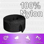 1.25" ID Nylon Protective Hose Sleeve, Nylon Protective Sleeve Nylon Protective Sheath Nylon Cable Cover for Welding Torch Hydraulic Hose, 25' Length, Black - Image 3