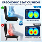 Seat Cushion, XL Large Memory Foam Cushion for /Office Chair/Car/Wheelchair - Image 6
