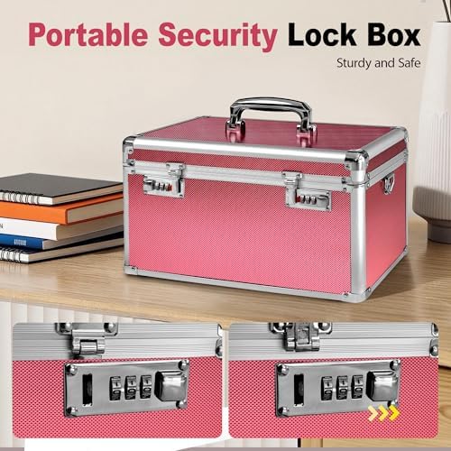 Rose Medication Combination Lock Boxes with Code Large - Image 2