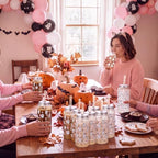 Meanplan Halloween Plastic Cups with Lids and Straws 14 oz Pink Ghost - Image 5