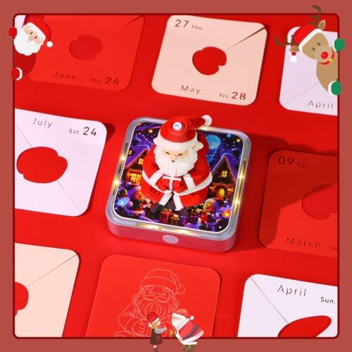 3D Calendar 2027,Time Piece Calendar 2027,3D Memo Pad,Tear Away Calendars,Santa Claus 3D Memo Pad Christmas Gift,New Year Gift (Christmas Santa Claus) - Image 6