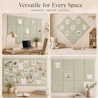 Felt Bulletin Board Tiles, Cork Board Alternative, 48 x 36 in - Image 6
