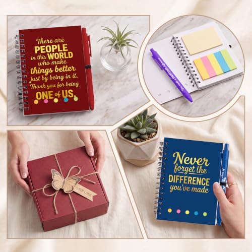 Sprial Notebooks with Pens Bulk, 48 Pack, 5.5 x 4.7 Inch Gratitude - Image 6