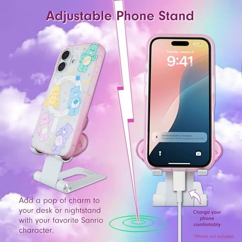 Sonix x Care Bears Character Phone Stand | Adjustable Cell Phone Holder, Desk Stand, Dock | Care Bears | Cheer Bear - Image 4