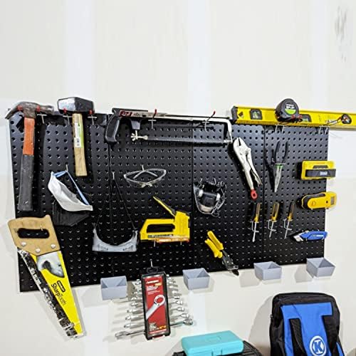 Wallmaster Garage Pegboard Storage Organizer - 48pcs Pegboard Hooks Set - Image 5
