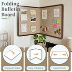 Bulletin Board Decorative Felt Foldable Vision Photo Pin Boards - Image 5