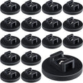 Yookeer 15 Pcs Magnetic Zip Tie Mount Cable Clips Black, 43 mm by Yookeer