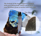 Labradorite Bookends Decorative Blue Crystal Stone Book Holders Heavy Duty - Image 6