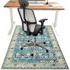 Anidaroel Home Office Chair Rug for Hardwood Floor, 36"x48" Rolling Chair Protector, Computer Gaming Rug, Low Pile Carpet Floor Mat by Anidaroel