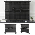 Desk Pegboard, 40 X 34 Inch Desk Pegboard System Monitor Stands Computer Accessories Clamp On Desk Organizer for Office Gaming Desk Workbench by Unknown