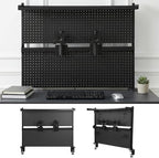 Desk Pegboard, 40 X 34 Inch Desk Pegboard System Monitor Stands Computer Accessories Clamp On Desk Organizer for Office Gaming Desk Workbench by Unknown