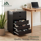 5 Drawers Mobile File Cabinet, Printer Stand Storage Cabinet - Image 4