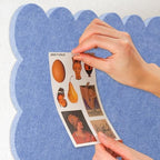 Scalloped Bulletin Board 24x18 inches, Decorative Felt Pin Board for Wall - Image 4