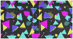 Retro 80s 90s Neon Colors (4) Round Ring Binders 1.5 Inch 3 Ring Binder with Clipboard Holds 200 Sheets Office Home School - Image 3