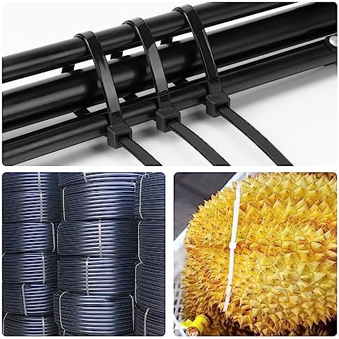 Armpow Black 48 inch Cable Zip Ties Heavy Duty 50 Pack, 200lbs Ultra Exclusive Strong Plastic Wire Ties, Large Cable Ties Extra Long Tie Wraps, Indoor and Outdoor UV Resistant - Image 5