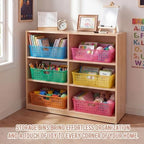 Geetery 12 Pack Classroom Storage Baskets with Handle,Translucent Colors - Image 4