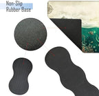 TGFEWYTJYJ Extended Gaming Mouse Pad,Memory Foam Ergonomic Keyboard Mouse Wrist Rest Support Set,Large Desk Mat with Stitched Edges,Non-Slip Base Mousepad Home Office,Sea Octopus - Image 3