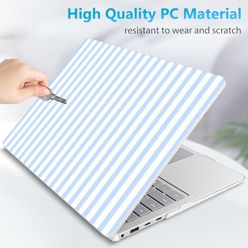Case for Surface Laptop 8 2026/7 2024 13.8", Blue & White Stripes - Image 5