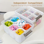 Citylife 17QT 4Packs Clear Craft Organizers and Storage Bins with Lids - Image 3