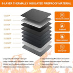 DocSafe 5200°F Fireproof Document Organizer Box with Lock, Heat Insulated - Image 3