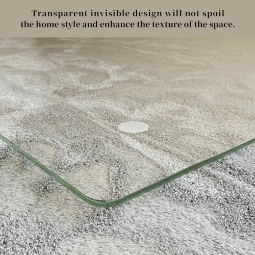 [Tempered Glass] 32" x 54" Glass Office Chair Mat for Carpet - Image 2