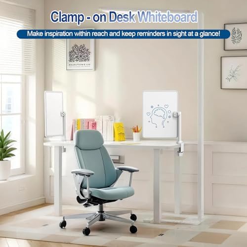 2-Pack 16x12 Clamp-On Whiteboards, Double Sided Magnetic Dry Erase Boards - Image 2