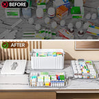 ARSTPEOE 3-Tier Medicine Organizer - Portable Medicine Cabinet with Handle - Image 4