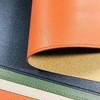 Double-Sided Desk Mat Pad, Eco Cork Writing Protector Pad, Large Leather Mouse Mat, Waterproof Desk Blotter for Office Home(Black,60x35cm) - Image 4