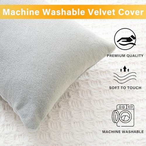 1 MIDDLE ONE 2 Pack Small Pillow, Memory Foam Mini Pillow 11 X 7 Inches for Travel, Sleeping, Nap and Neck, Knee, Lumbar Support, Tiny Cushion for Pet, Dogs (Grey) - Image 4