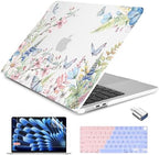 Batianda LumiArt Case for MacBook Air 13.6" M2-M5 Chip, Butterfly Garden by Batianda