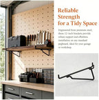 Shimeyao 20 Pcs 12 Inch Pegboard Shelf Brackets, Black - Image 3