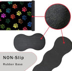 Keyboard Wrist Rest and Mouse Pad with Wrist Support Set Ergonomic Coaster,Memory Foam,Easy Typing Pain Relief,Large XL Desk Mat 31.5"x 11.8",Colorful Paw Prints - Image 3