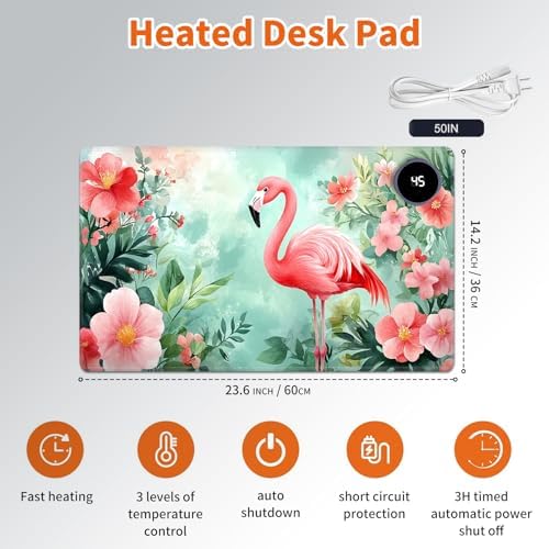 Heated Desk Pad & Mouse Pad, 3 Heat Levels, 3-Hour Auto Shut-Off - Image 2