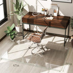 30"X48" Tempered Glass-Glass Chair Mat, Heavy Duty Hard Floor Mat - Image 4