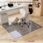 Tempered Glass Chair Mat for Carpet, 30"x48" Grey Floor Mat - Image 4