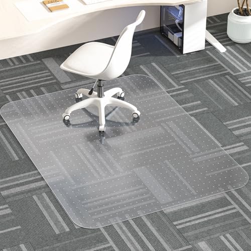 Office Chair Mat for Carpet, Clear PVC Desk Chair Mat - 36" X 48" by MESHDO