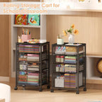 Sbanmao Rolling Storage Cart with Drawers, 4 Drawers Storage Cart, Black - Image 5