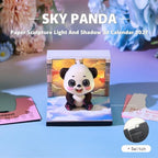 3d Calendar 2027,Hand Tear DIY Art 3d Calendar,Perfect Combination Of Artistic And Practical Design With Lights,Suitable For Note Taking,Decorative Ornaments,Holiday Gifts (panda) - Image 2