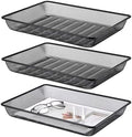 BTSKY 3 Pack Metal File Tray, Desk Organizer for Office Documents & Papers by BTSKY