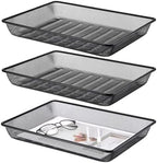 BTSKY 3 Pack Metal File Tray, Desk Organizer for Office Documents & Papers by BTSKY
