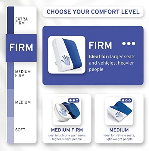 ComfySure Extra Large Wheelchair Seat Cushion - Firm Memory Foam Chair Pad for Wheelchair, Recliner, Office, Car & Bariatric Overweight Users 19”x17”x3” - Image 7