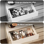 Acrylic Expandable Desk Drawer Organizer with 11 Adjustable Compartments - Image 4