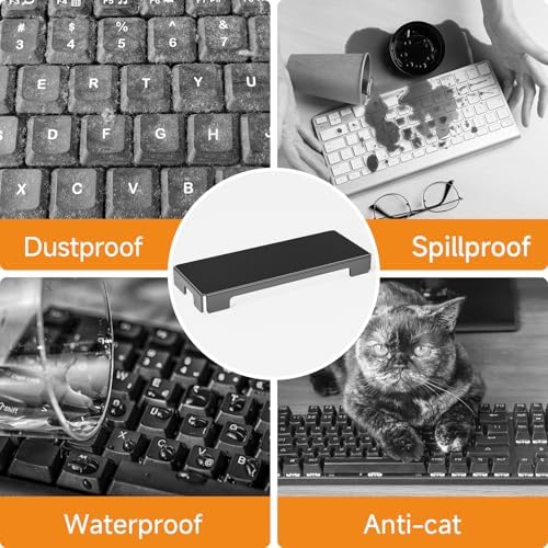 BEEGO Mechanical Computer Keyboard Cover - Black Acrylic Keyboard Cover Keyboard Dust Cover Mechanical Keyboard Cover Full Size Keyboard Protector - Image 7