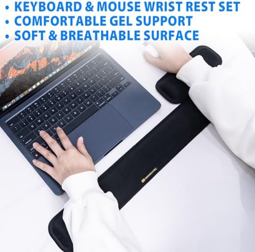 Cyberguys! Ergonomic Keyboard Wrist Rest and Mouse Pad Set - Image 2