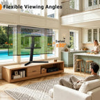 Perlegear Swivel TV Stand with Power Outlet for 42–90" TVs up to 132 lbs - Image 5